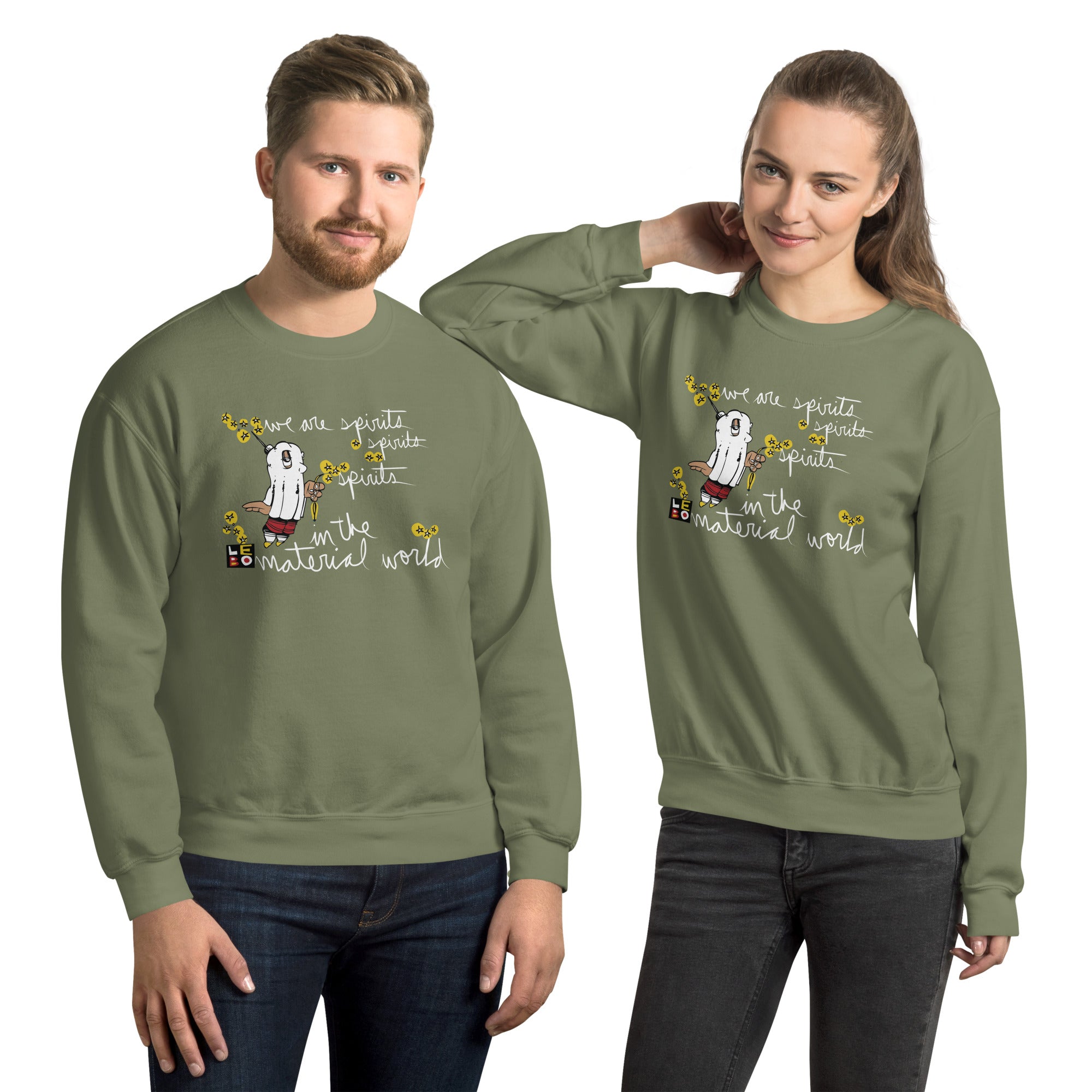 We Are Spirits in the Material World - Lebo Unisex Sweatshirt